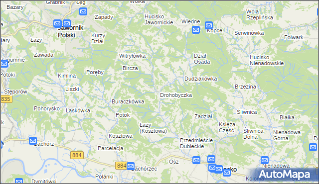 mapa Drohobyczka, Drohobyczka na mapie Targeo