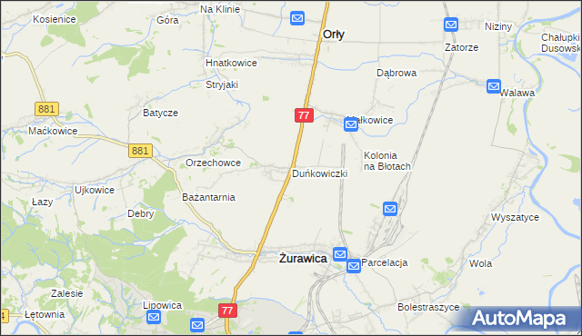 mapa Duńkowiczki, Duńkowiczki na mapie Targeo