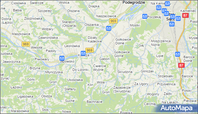 mapa Gaboń, Gaboń na mapie Targeo