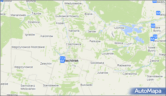 mapa Gawerków, Gawerków na mapie Targeo