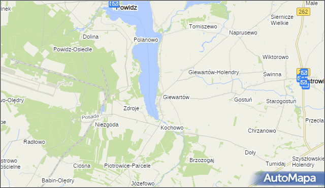 mapa Giewartów, Giewartów na mapie Targeo