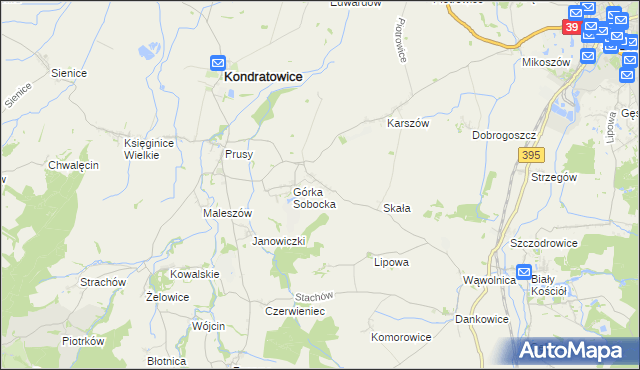 mapa Gołostowice, Gołostowice na mapie Targeo