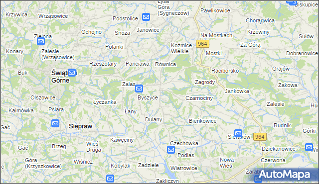mapa Gorzków gmina Wieliczka, Gorzków gmina Wieliczka na mapie Targeo