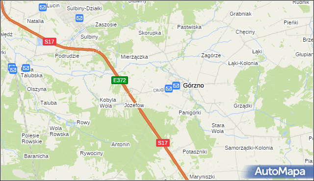 mapa Górzno-Kolonia, Górzno-Kolonia na mapie Targeo
