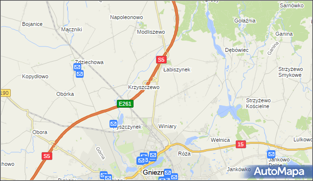 mapa Goślinowo, Goślinowo na mapie Targeo