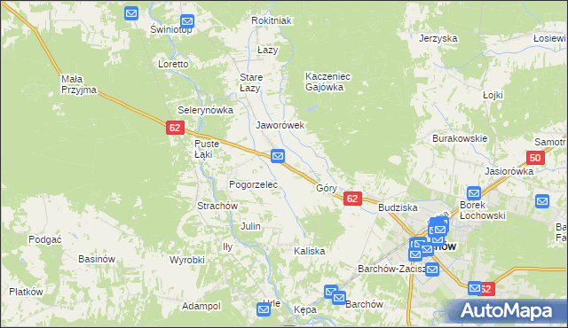 mapa Gwizdały, Gwizdały na mapie Targeo