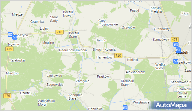 mapa Hamentów, Hamentów na mapie Targeo