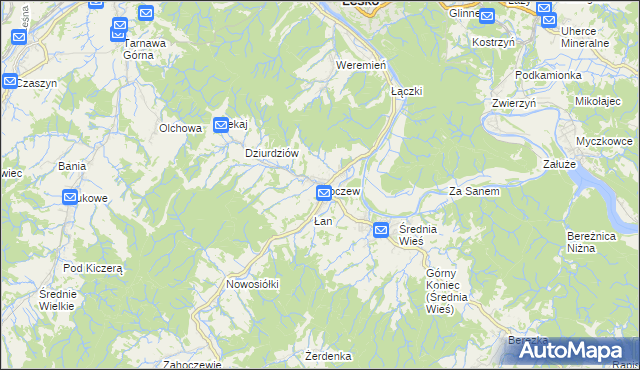 mapa Hoczew, Hoczew na mapie Targeo