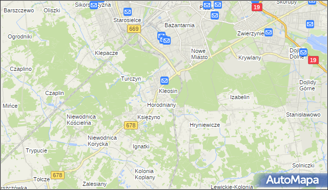 mapa Ignatki-Osiedle, Ignatki-Osiedle na mapie Targeo