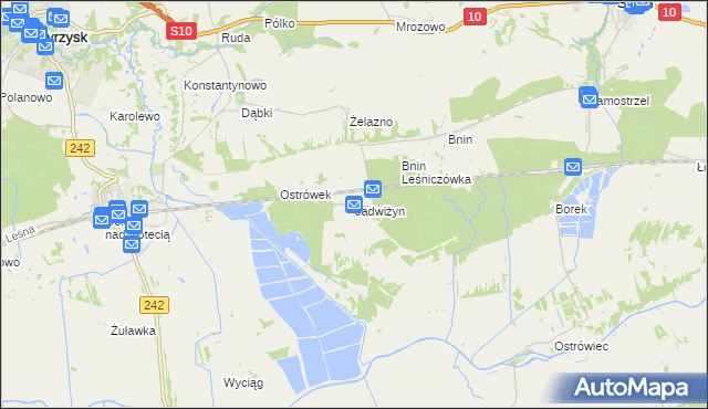 mapa Jadwiżyn gmina Sadki, Jadwiżyn gmina Sadki na mapie Targeo