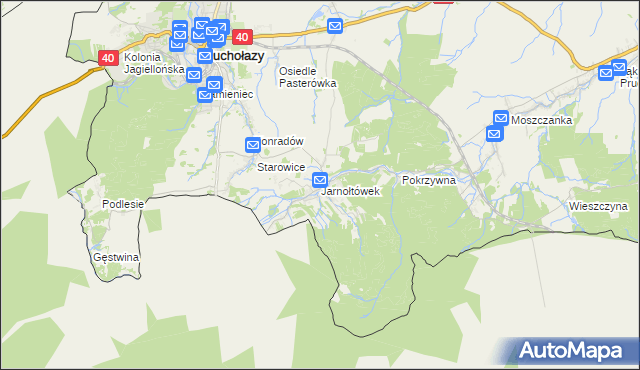 mapa Jarnołtówek, Jarnołtówek na mapie Targeo