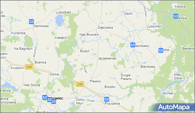 mapa Jarzębieniec, Jarzębieniec na mapie Targeo