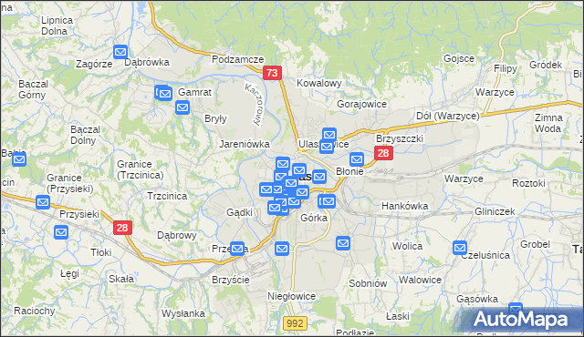mapa Jasła, Jasło na mapie Targeo