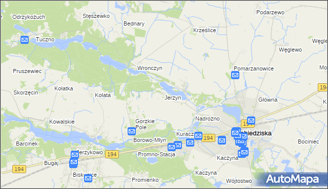 mapa Jerzyn, Jerzyn na mapie Targeo