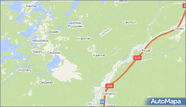 mapa Kalenne, Kalenne na mapie Targeo