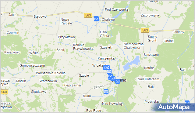 mapa Karczemka gmina Skrwilno, Karczemka gmina Skrwilno na mapie Targeo