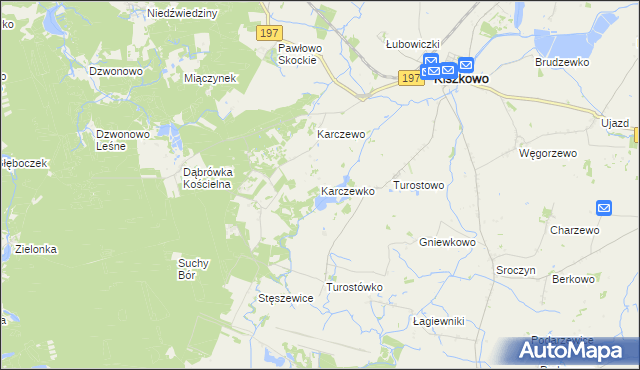 mapa Karczewko, Karczewko na mapie Targeo