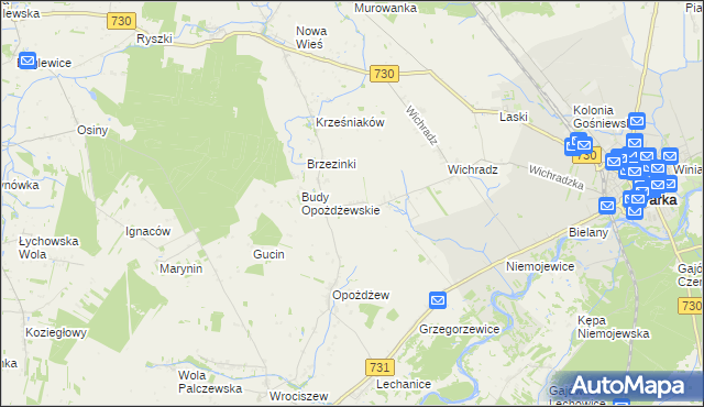 mapa Kazimierków, Kazimierków na mapie Targeo