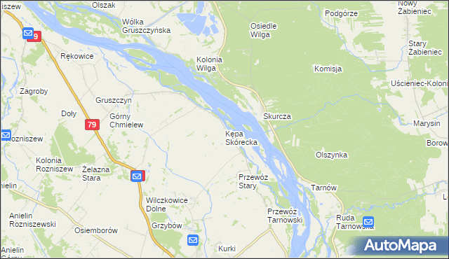 mapa Kępa Skórecka, Kępa Skórecka na mapie Targeo