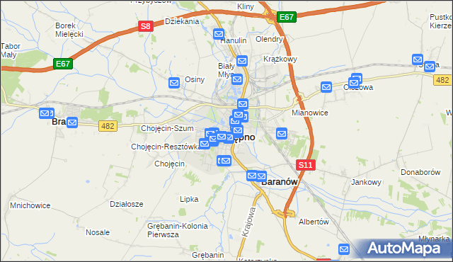 mapa Kępno, Kępno na mapie Targeo