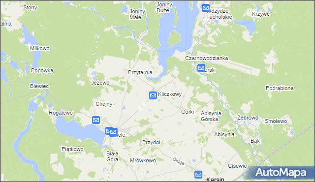 mapa Kliczkowy, Kliczkowy na mapie Targeo