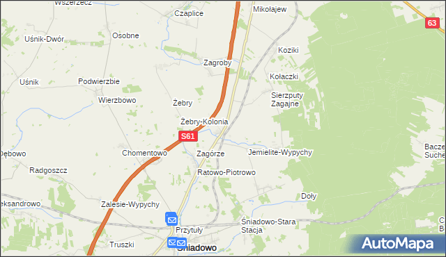 mapa Konopki Młode, Konopki Młode na mapie Targeo