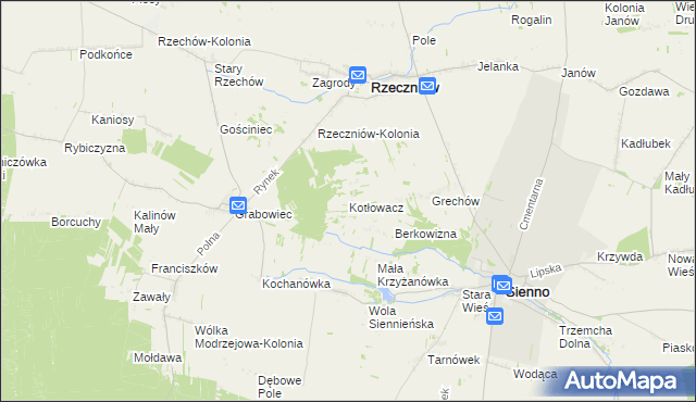 mapa Kotłowacz, Kotłowacz na mapie Targeo