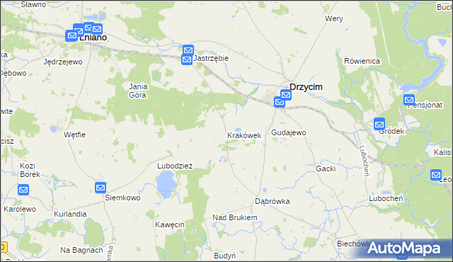 mapa Krakówek, Krakówek na mapie Targeo