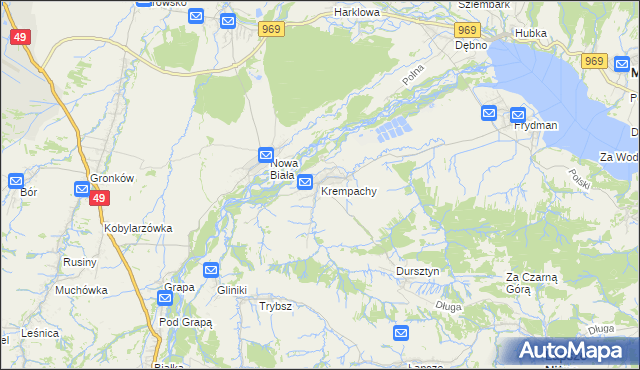 mapa Krempachy, Krempachy na mapie Targeo