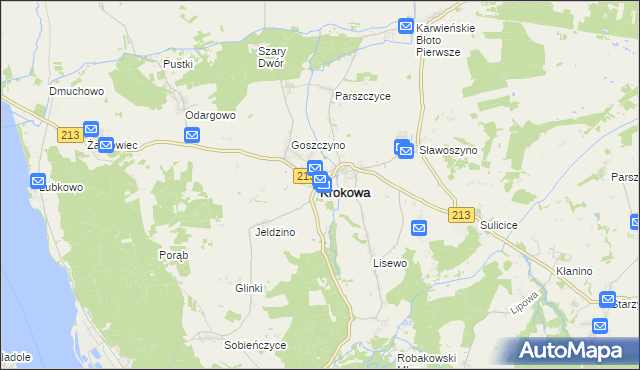 mapa Krokowa, Krokowa na mapie Targeo