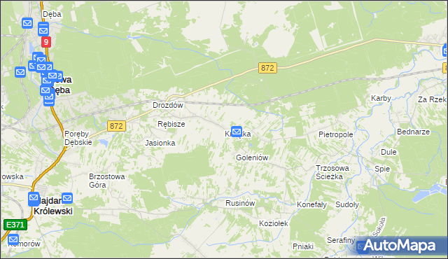 mapa Krzątka, Krzątka na mapie Targeo