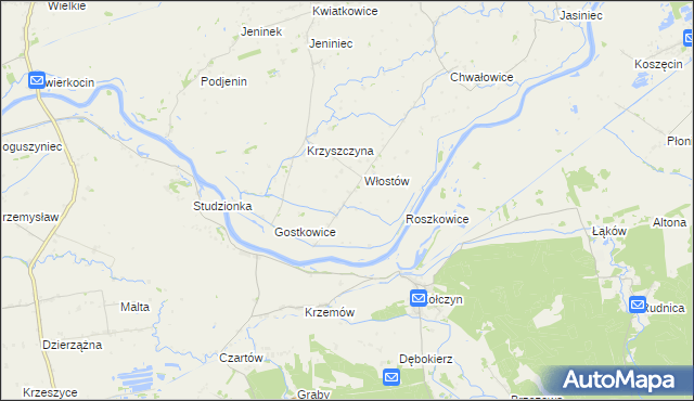 mapa Krzyszczynka, Krzyszczynka na mapie Targeo