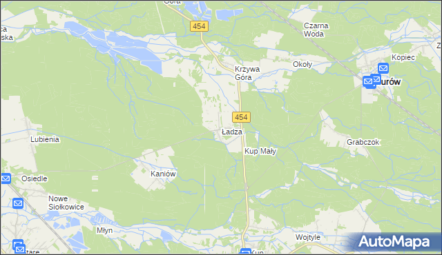 mapa Ładza, Ładza na mapie Targeo