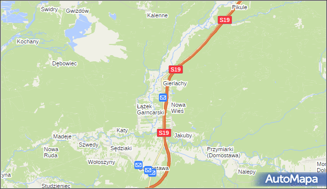 mapa Łążek Ordynacki, Łążek Ordynacki na mapie Targeo