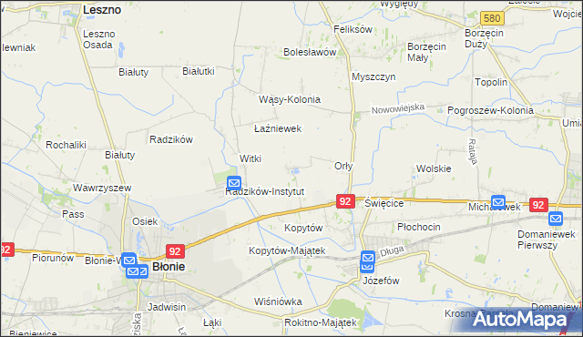 mapa Łaźniew, Łaźniew na mapie Targeo