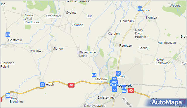 mapa Leśnik gmina Głogówek, Leśnik gmina Głogówek na mapie Targeo