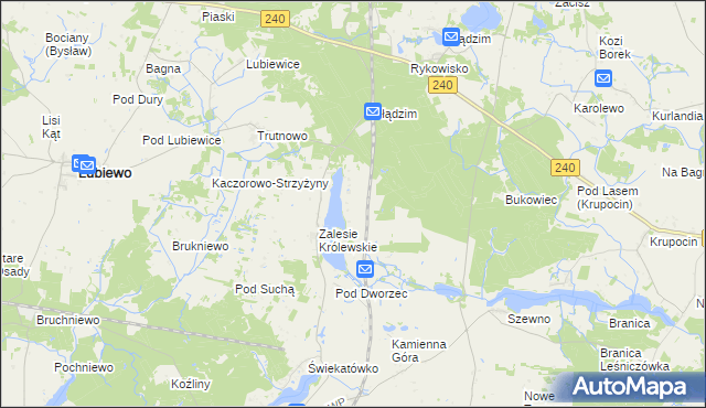 mapa Lipienica gmina Świekatowo, Lipienica gmina Świekatowo na mapie Targeo