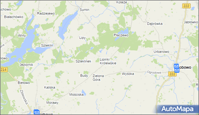 mapa Lipinki Królewskie, Lipinki Królewskie na mapie Targeo