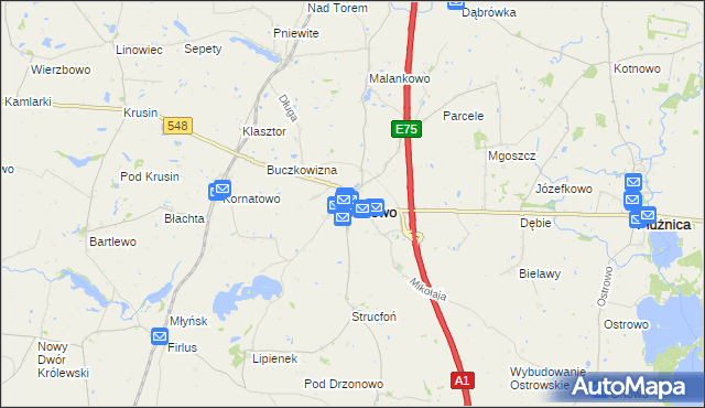 mapa Lisewo powiat chełmiński, Lisewo powiat chełmiński na mapie Targeo