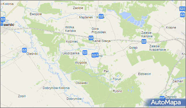 mapa Liszno, Liszno na mapie Targeo