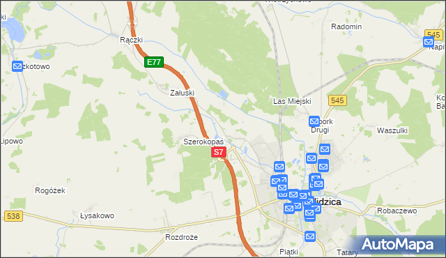 mapa Litwinki gmina Nidzica, Litwinki gmina Nidzica na mapie Targeo