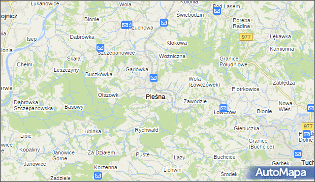mapa Łowczówek, Łowczówek na mapie Targeo