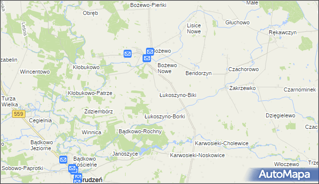 mapa Łukoszyno-Biki, Łukoszyno-Biki na mapie Targeo