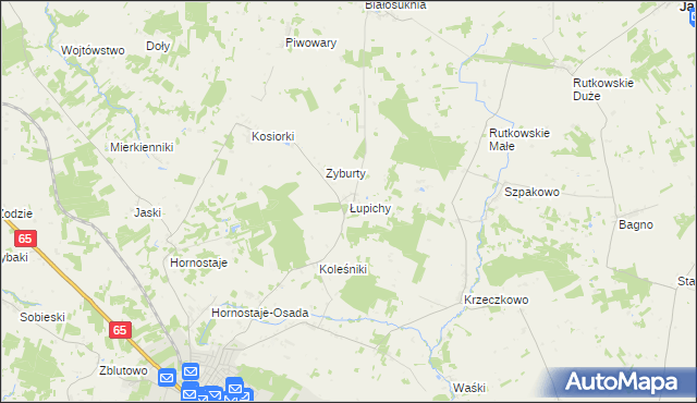 mapa Łupichy, Łupichy na mapie Targeo