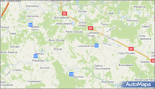 mapa Lutkówka-Kolonia, Lutkówka-Kolonia na mapie Targeo