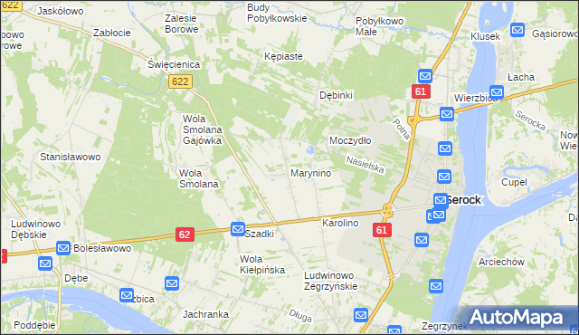 mapa Marynino, Marynino na mapie Targeo