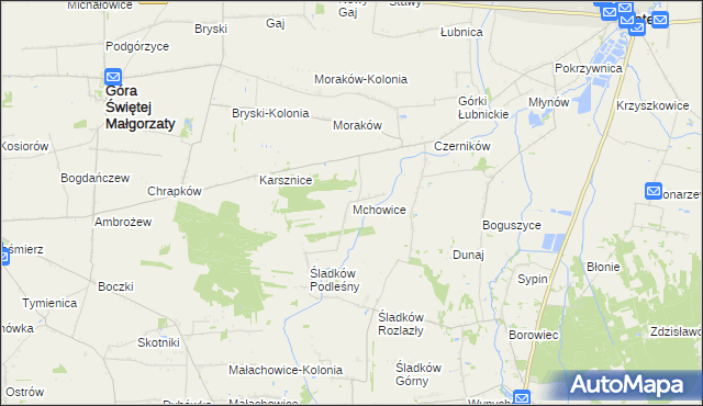 mapa Mchowice, Mchowice na mapie Targeo