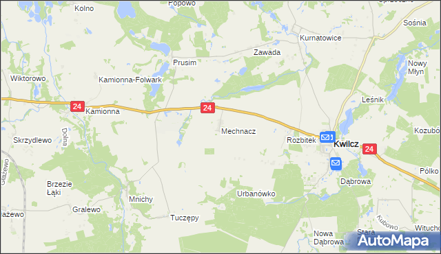 mapa Mechnacz, Mechnacz na mapie Targeo