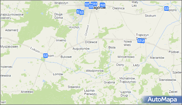 mapa Michalinów Oleśnicki, Michalinów Oleśnicki na mapie Targeo