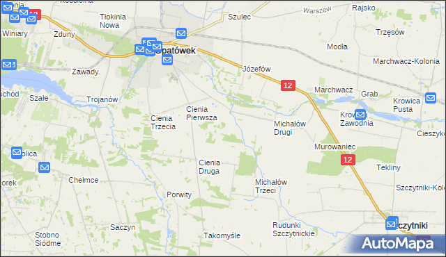 mapa Michałów Czwarty, Michałów Czwarty na mapie Targeo